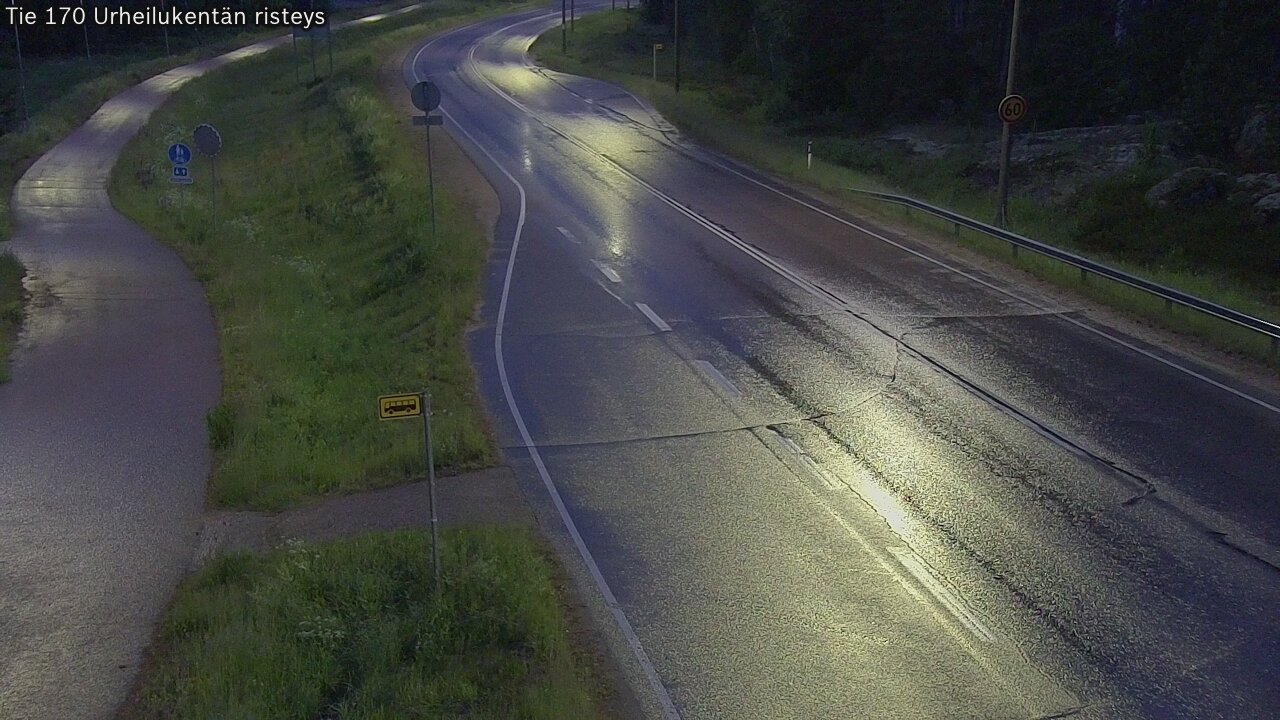 Kelikamerat Kuva Tie 170 Virolahti Urheilukentän risteys, Virolahti, Kymenlaakso