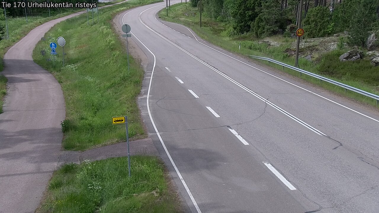 Kelikamerat Kuva Tie 170 Virolahti Urheilukentän risteys, Virolahti, Kymenlaakso