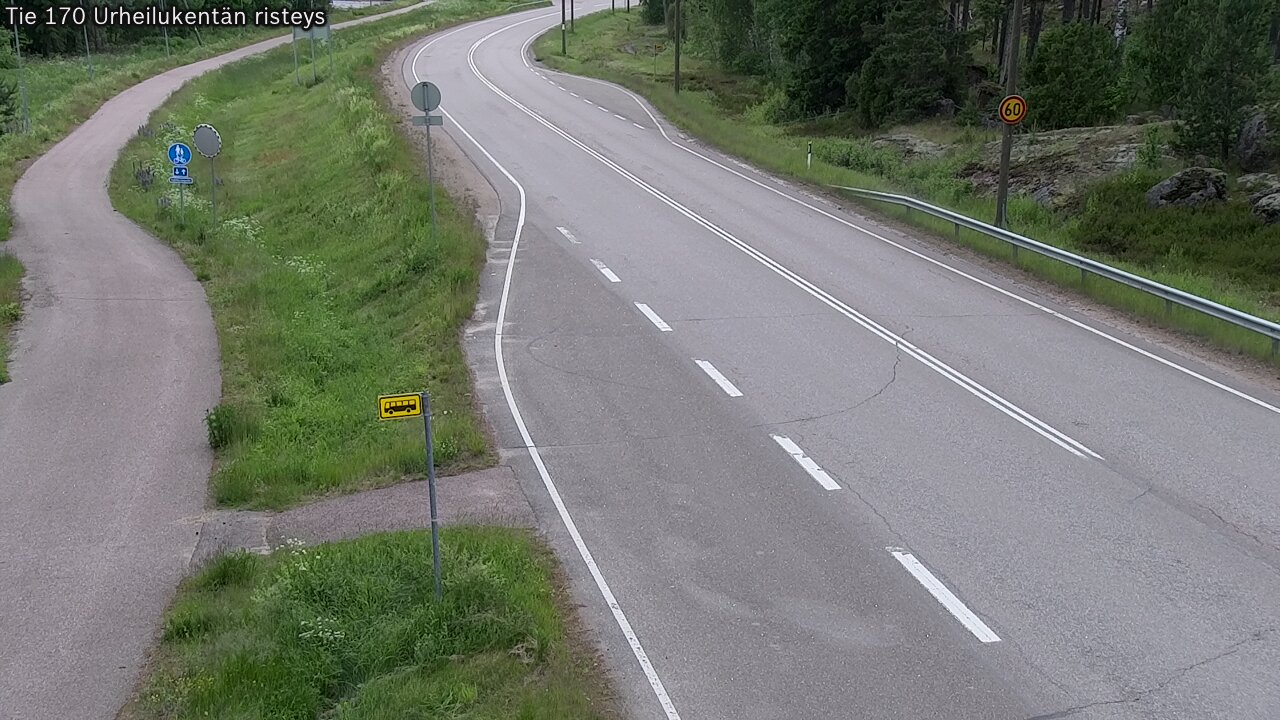 Kelikamerat Kuva Tie 170 Virolahti Urheilukentän risteys, Virolahti, Kymenlaakso