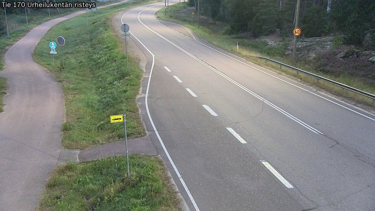 Kelikamerat Kuva Tie 170 Virolahti Urheilukentän risteys, Virolahti, Kymenlaakso