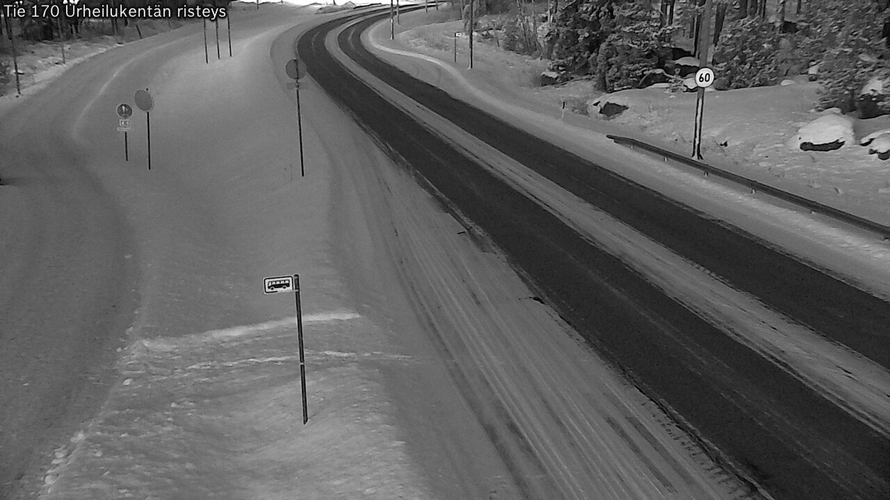 Kelikamerat Kuva Tie 170 Virolahti Urheilukentän risteys, Virolahti, Kymenlaakso