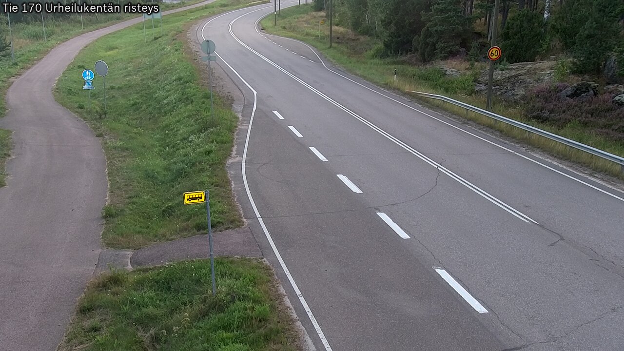 Kelikamerat Kuva Tie 170 Virolahti Urheilukentän risteys, Virolahti, Kymenlaakso
