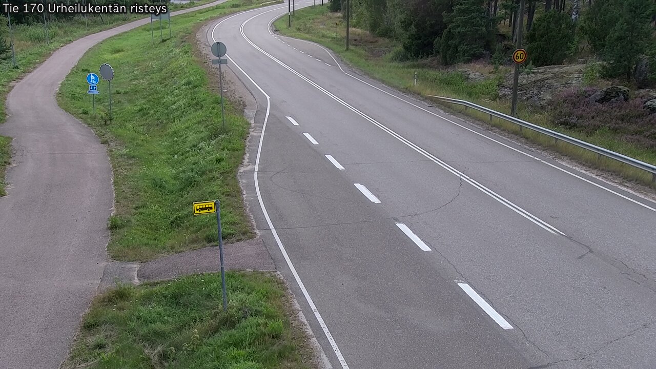Kelikamerat Kuva Tie 170 Virolahti Urheilukentän risteys, Virolahti, Kymenlaakso