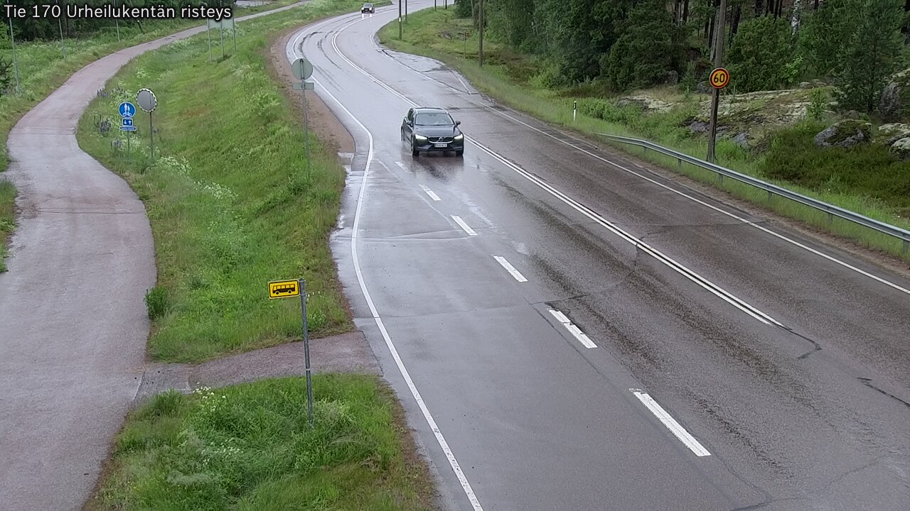 Kelikamerat Kuva Tie 170 Virolahti Urheilukentän risteys, Virolahti, Kymenlaakso