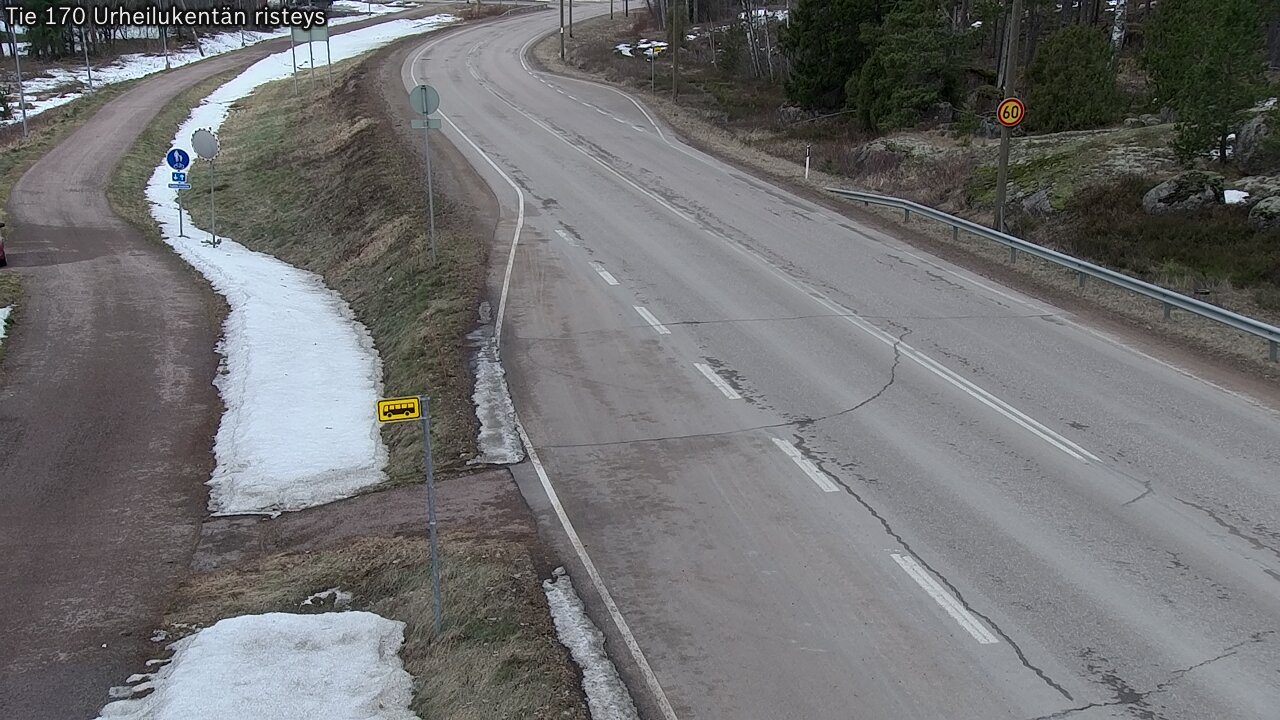 Weather Camera Image Road 170 Virolahti Sports field crossing, Virolahti, Kymenlaakso