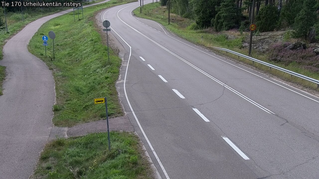 Kelikamerat Kuva Tie 170 Virolahti Urheilukentän risteys, Virolahti, Kymenlaakso