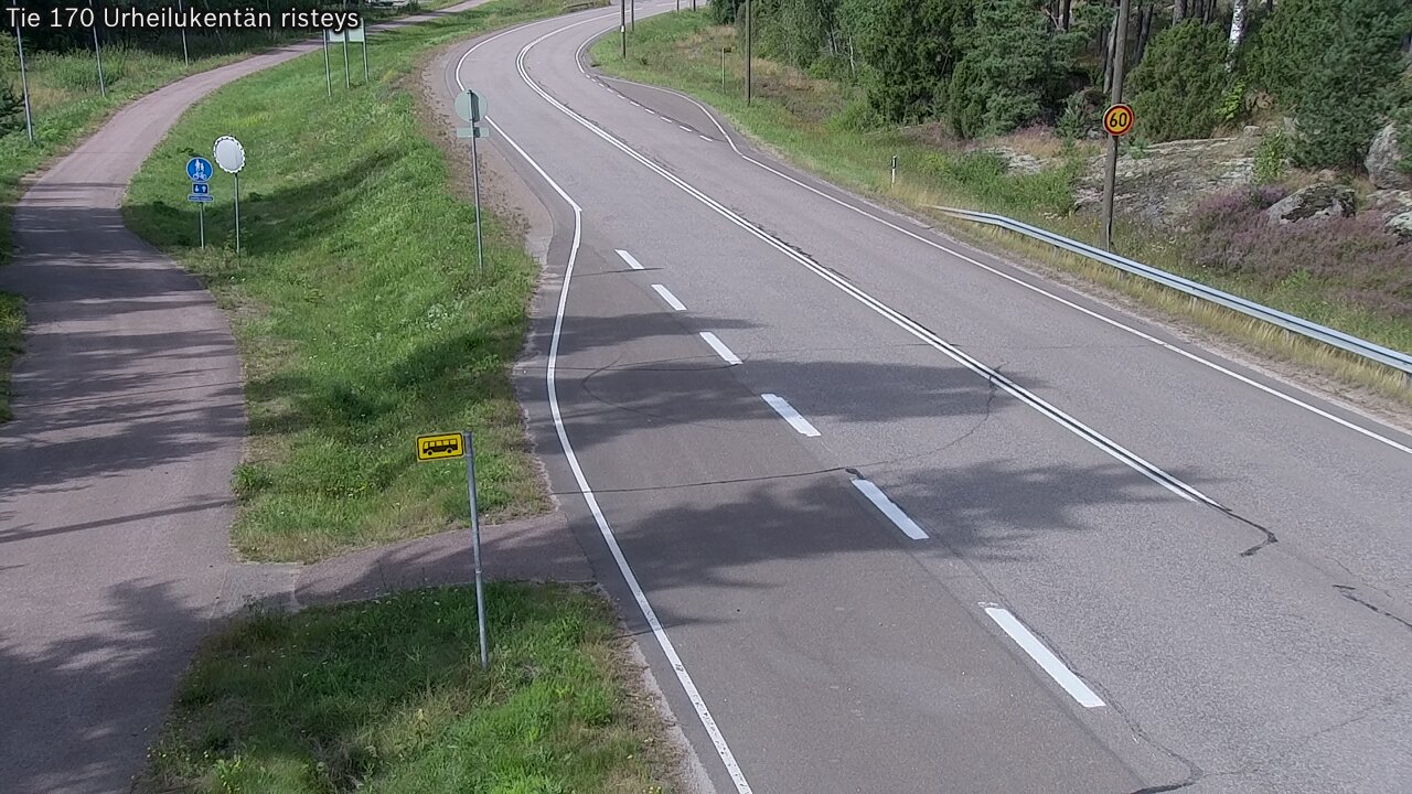 Kelikamerat Kuva Tie 170 Virolahti Urheilukentän risteys, Virolahti, Kymenlaakso