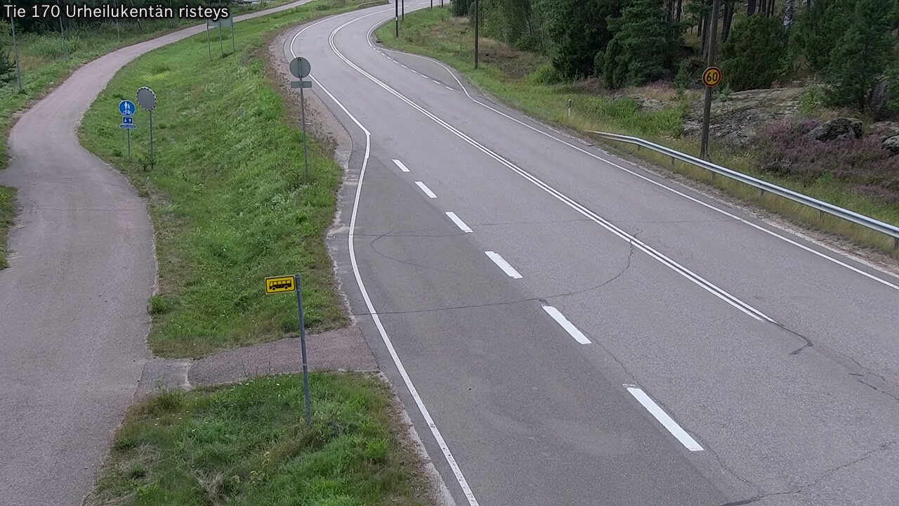 Kelikamerat Kuva Tie 170 Virolahti Urheilukentän risteys, Virolahti, Kymenlaakso