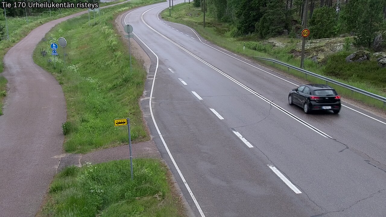 Kelikamerat Kuva Tie 170 Virolahti Urheilukentän risteys, Virolahti, Kymenlaakso