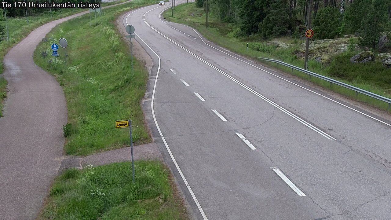 Kelikamerat Kuva Tie 170 Virolahti Urheilukentän risteys, Virolahti, Kymenlaakso