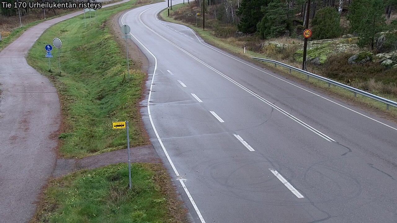 Kelikamerat Kuva Tie 170 Virolahti Urheilukentän risteys, Virolahti, Kymenlaakso