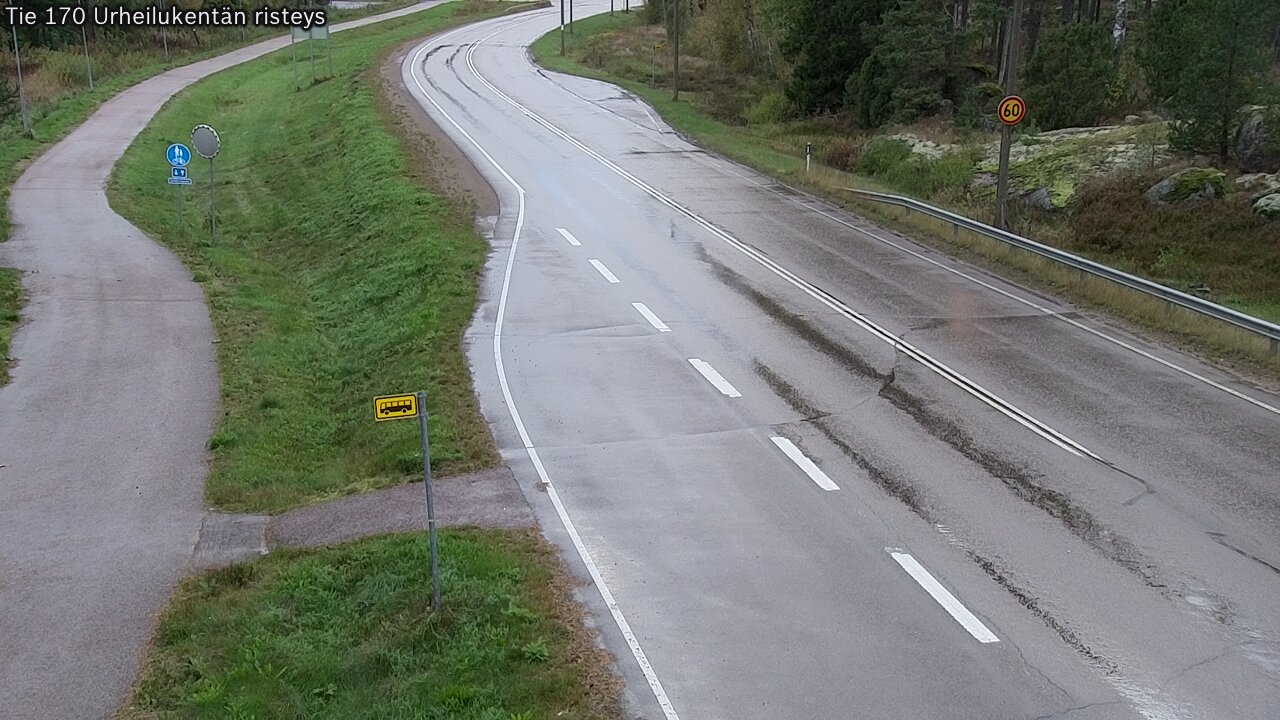 Kelikamerat Kuva Tie 170 Virolahti Urheilukentän risteys, Virolahti, Kymenlaakso