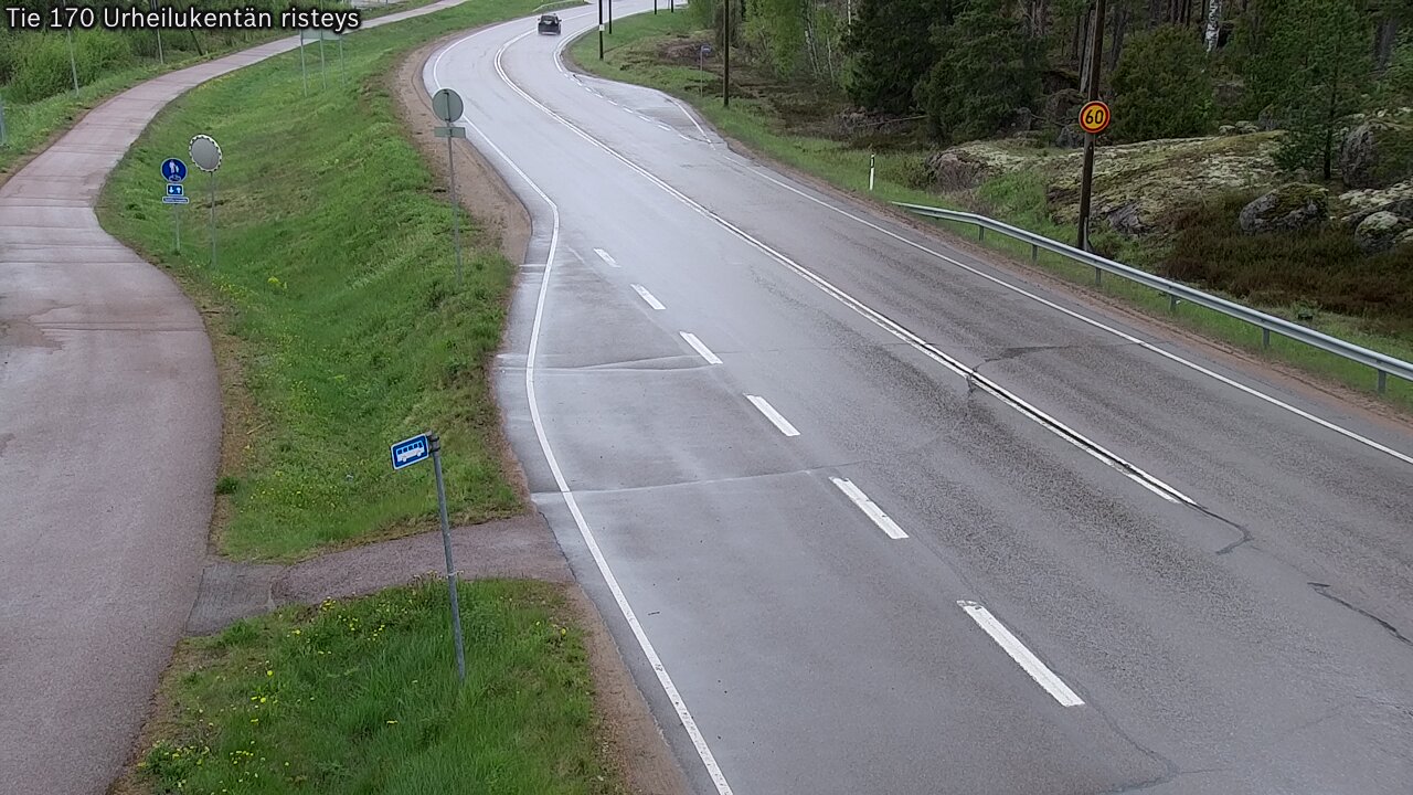 Kelikamerat Kuva Tie 170 Virolahti Urheilukentän risteys, Virolahti, Kymenlaakso