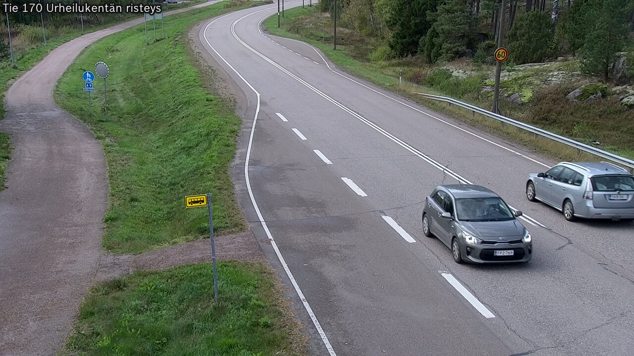 Kelikamerat Kuva Tie 170 Virolahti Urheilukentän risteys, Virolahti, Kymenlaakso