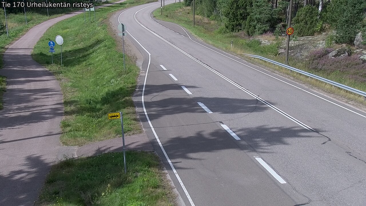 Kelikamerat Kuva Tie 170 Virolahti Urheilukentän risteys, Virolahti, Kymenlaakso