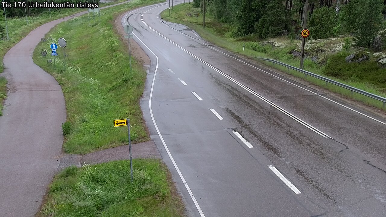 Kelikamerat Kuva Tie 170 Virolahti Urheilukentän risteys, Virolahti, Kymenlaakso