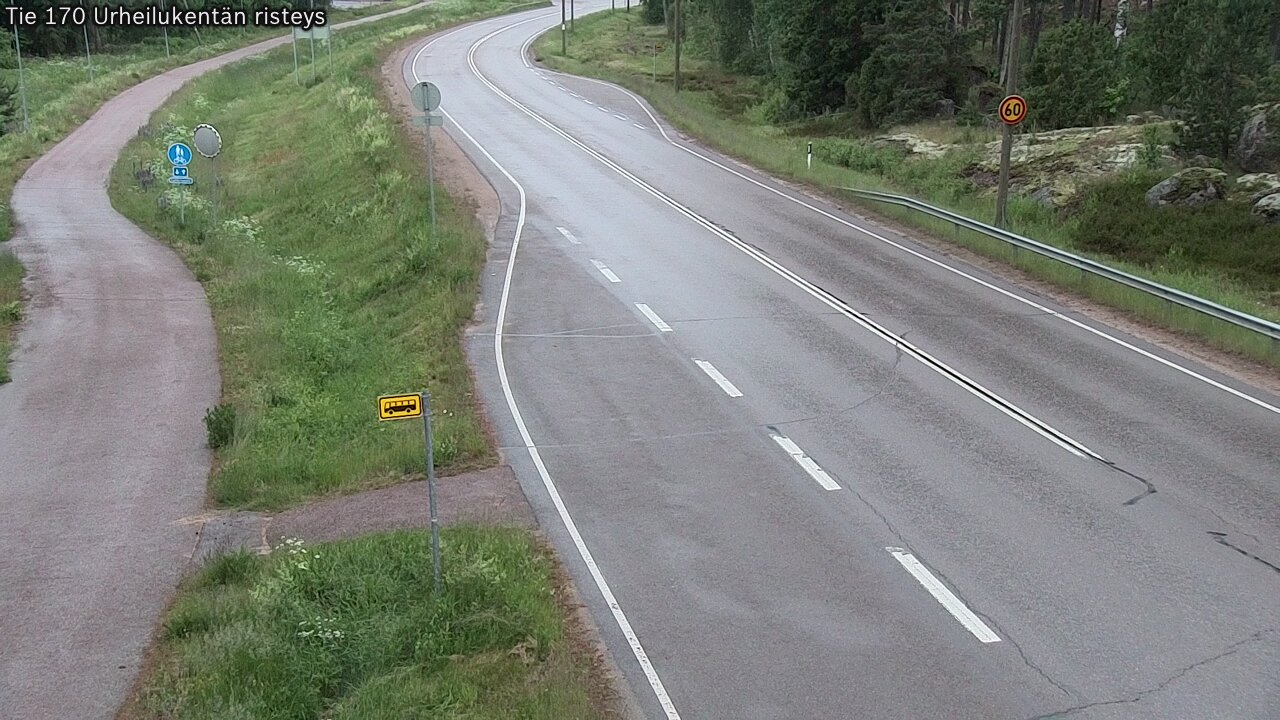 Kelikamerat Kuva Tie 170 Virolahti Urheilukentän risteys, Virolahti, Kymenlaakso