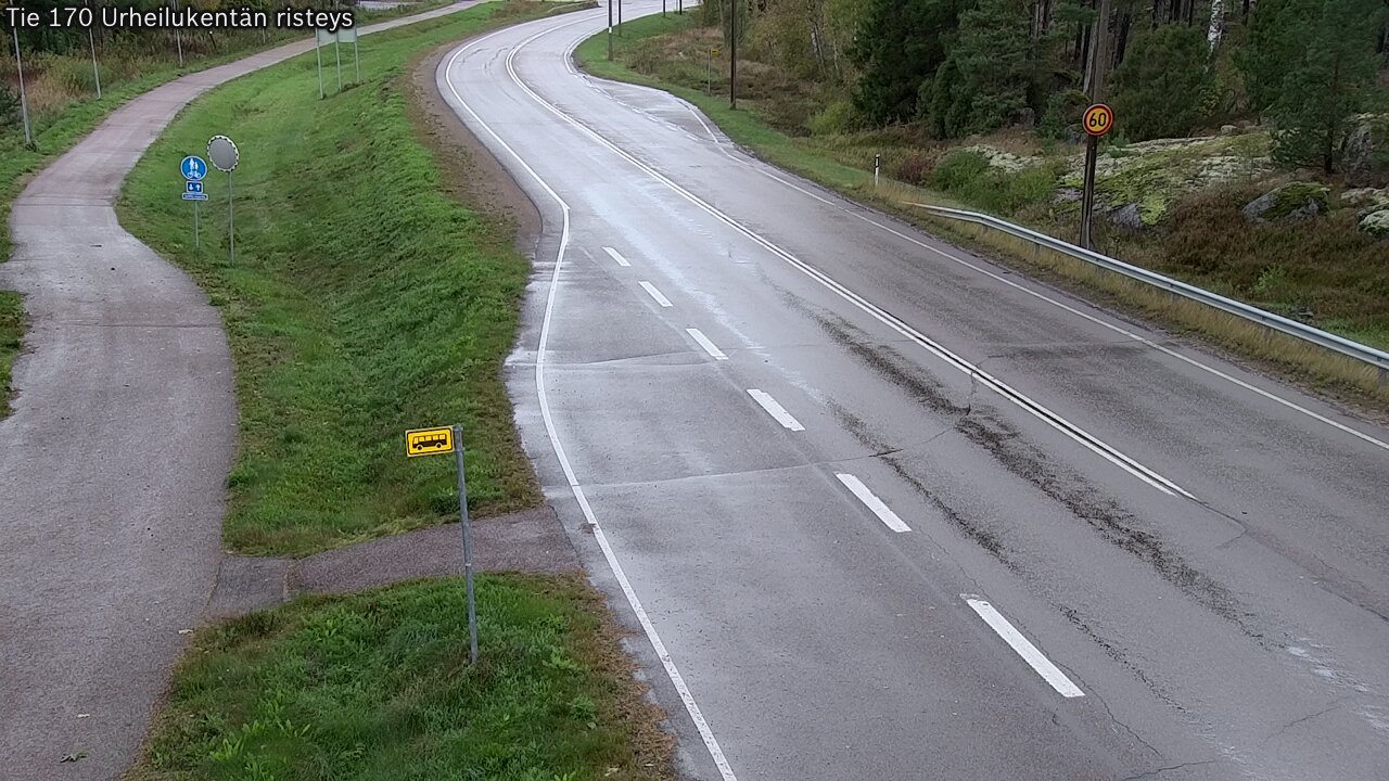 Kelikamerat Kuva Tie 170 Virolahti Urheilukentän risteys, Virolahti, Kymenlaakso
