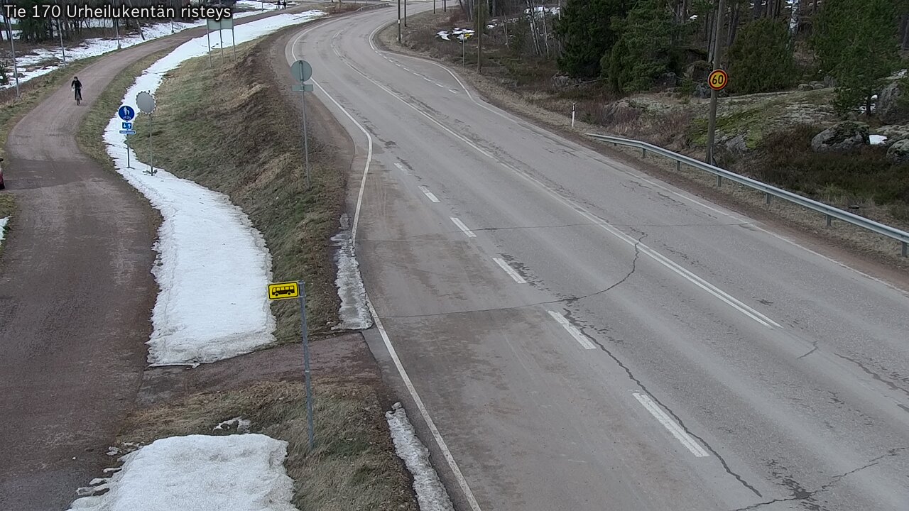 Weather Camera Image Road 170 Virolahti Sports field crossing, Virolahti, Kymenlaakso