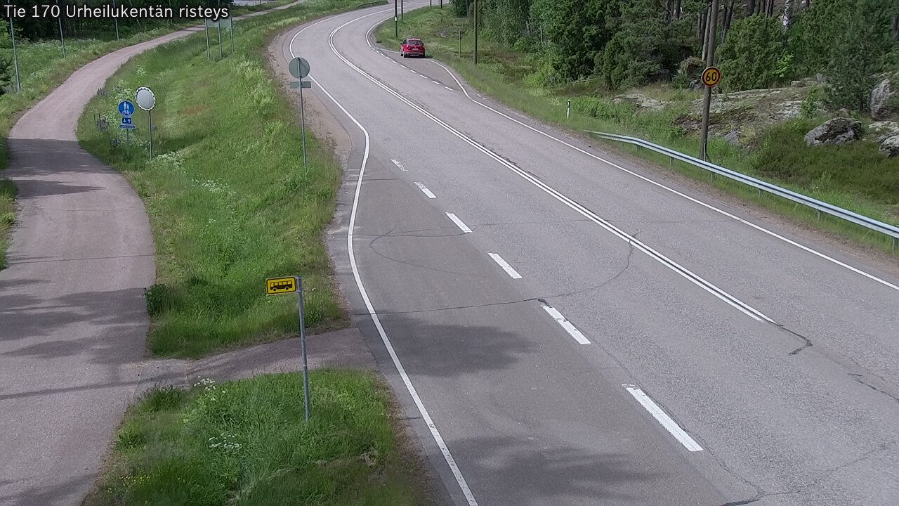 Kelikamerat Kuva Tie 170 Virolahti Urheilukentän risteys, Virolahti, Kymenlaakso