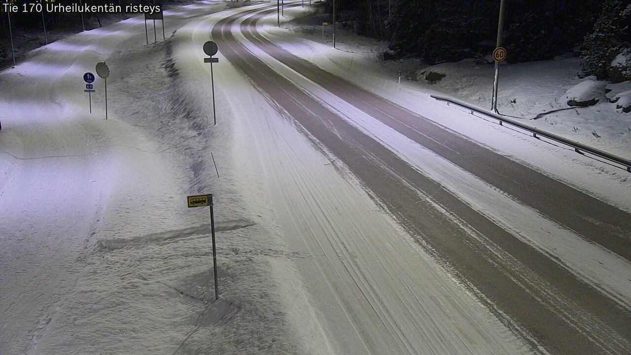 Kelikamerat Kuva Tie 170 Virolahti Urheilukentän risteys, Virolahti, Kymenlaakso