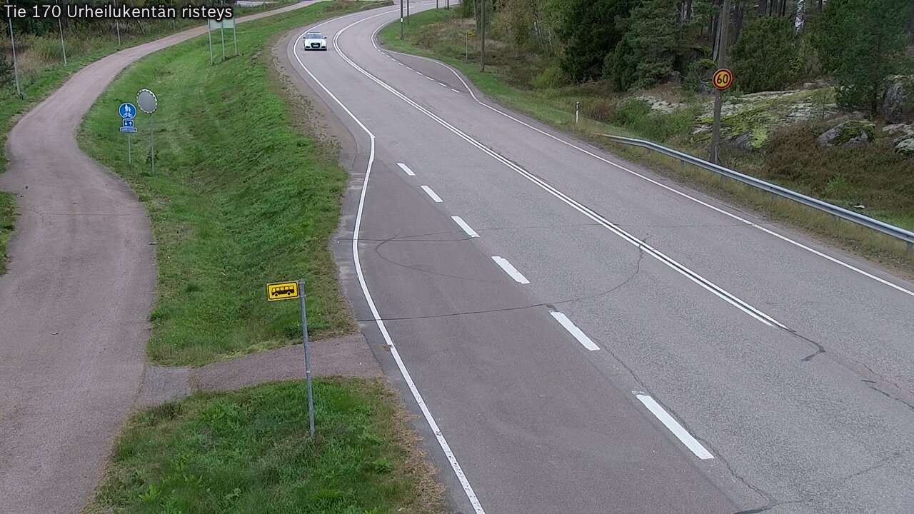 Kelikamerat Kuva Tie 170 Virolahti Urheilukentän risteys, Virolahti, Kymenlaakso
