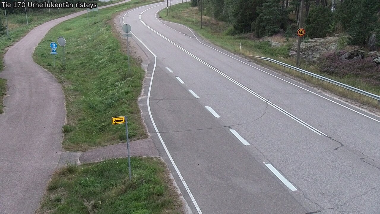Kelikamerat Kuva Tie 170 Virolahti Urheilukentän risteys, Virolahti, Kymenlaakso