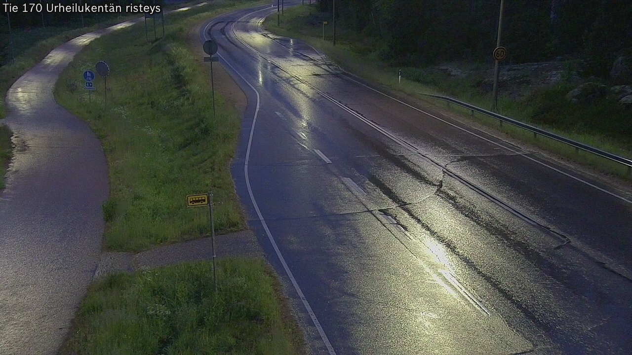 Kelikamerat Kuva Tie 170 Virolahti Urheilukentän risteys, Virolahti, Kymenlaakso