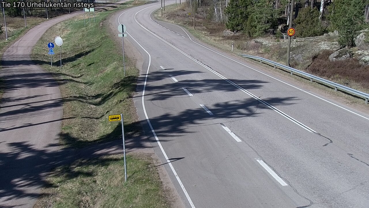 Weather Camera Image Road 170 Virolahti Sports field crossing, Virolahti, Kymenlaakso