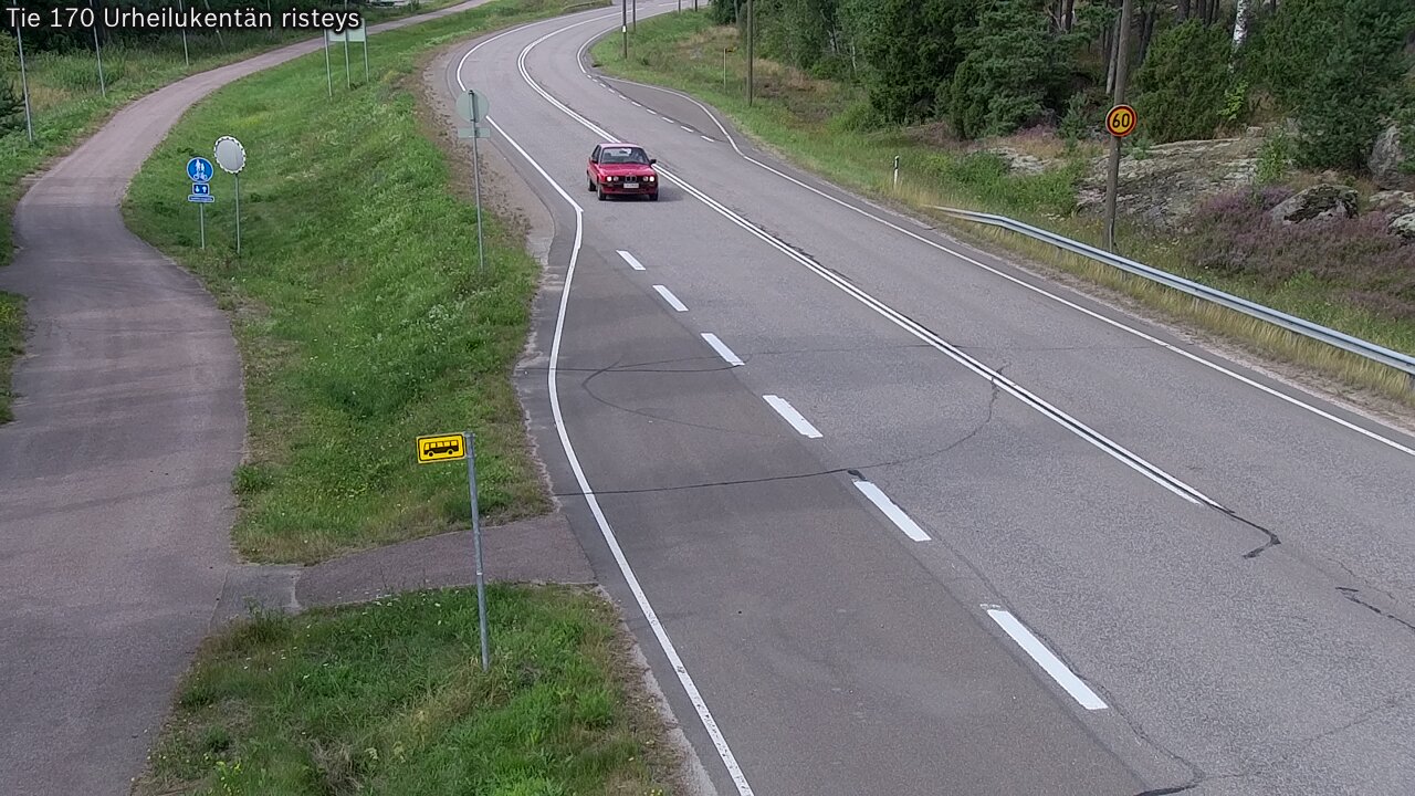 Kelikamerat Kuva Tie 170 Virolahti Urheilukentän risteys, Virolahti, Kymenlaakso