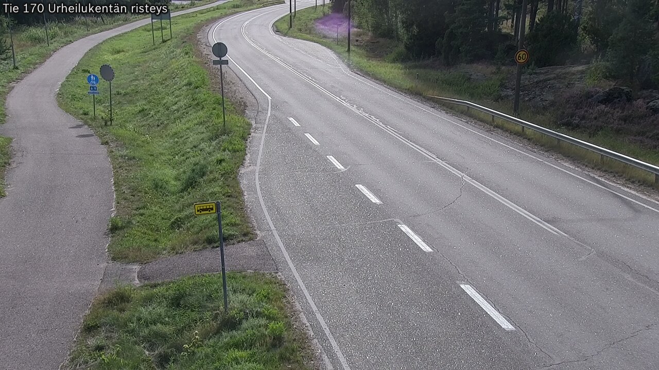 Kelikamerat Kuva Tie 170 Virolahti Urheilukentän risteys, Virolahti, Kymenlaakso