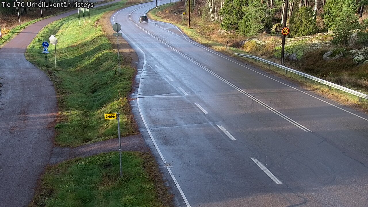 Kelikamerat Kuva Tie 170 Virolahti Urheilukentän risteys, Virolahti, Kymenlaakso