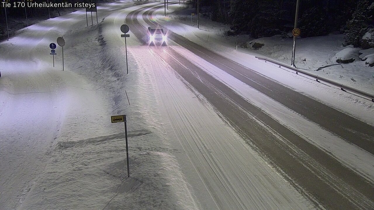 Kelikamerat Kuva Tie 170 Virolahti Urheilukentän risteys, Virolahti, Kymenlaakso