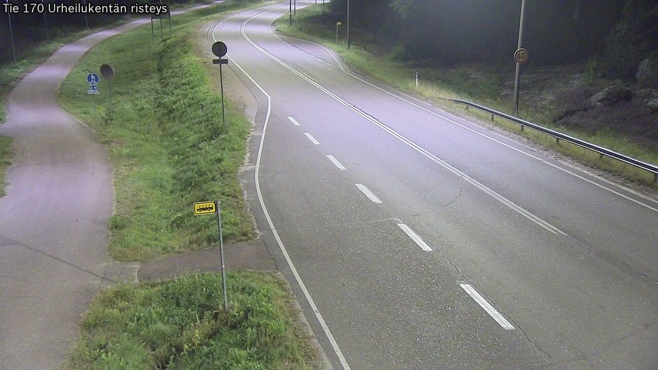 Kelikamerat Kuva Tie 170 Virolahti Urheilukentän risteys, Virolahti, Kymenlaakso