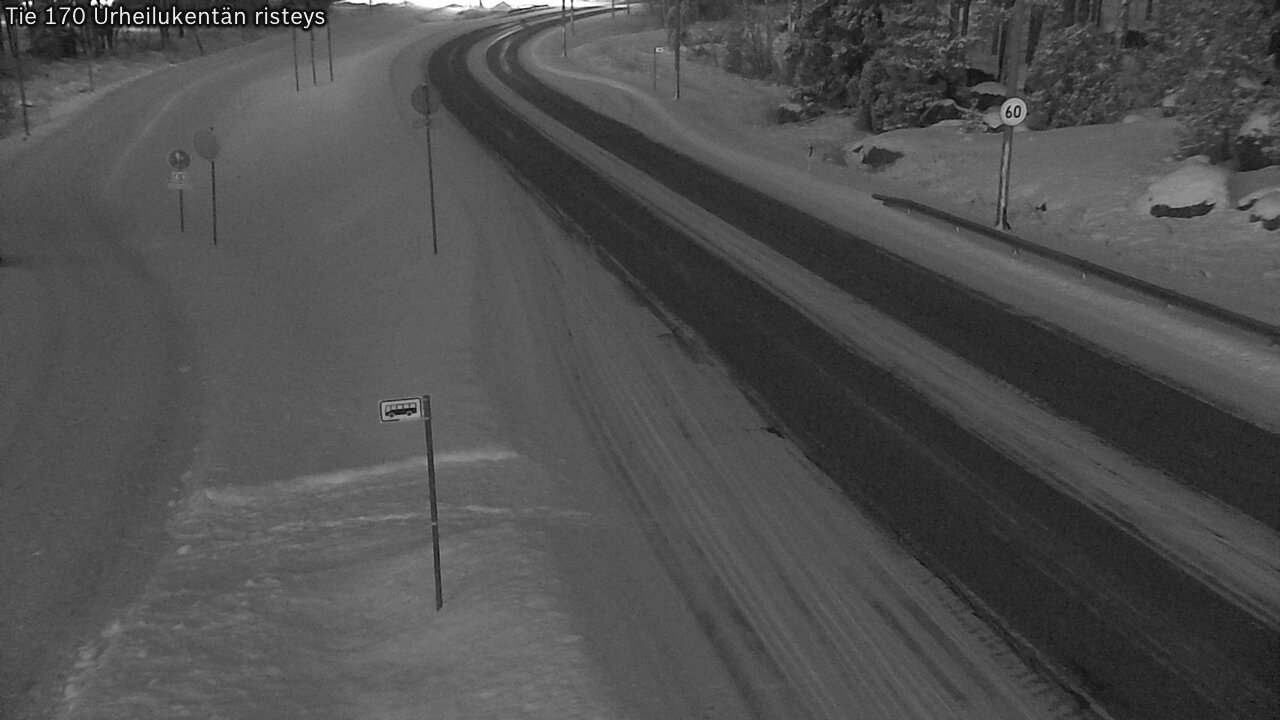 Kelikamerat Kuva Tie 170 Virolahti Urheilukentän risteys, Virolahti, Kymenlaakso