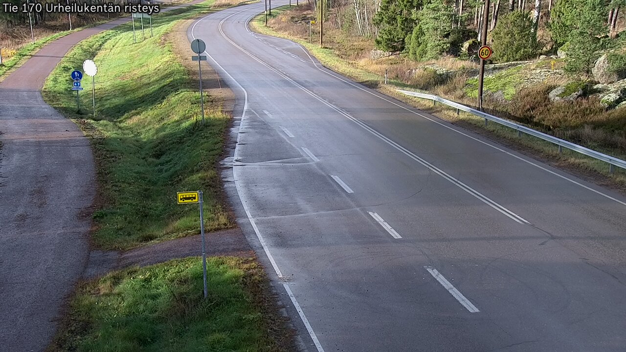 Kelikamerat Kuva Tie 170 Virolahti Urheilukentän risteys, Virolahti, Kymenlaakso