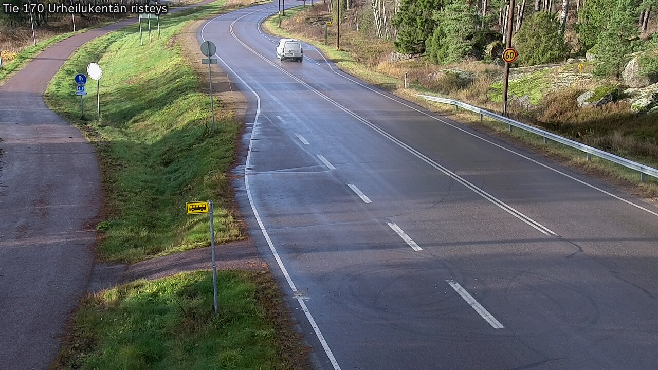 Kelikamerat Kuva Tie 170 Virolahti Urheilukentän risteys, Virolahti, Kymenlaakso