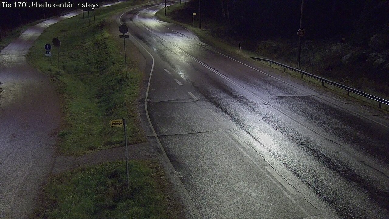 Kelikamerat Kuva Tie 170 Virolahti Urheilukentän risteys, Virolahti, Kymenlaakso
