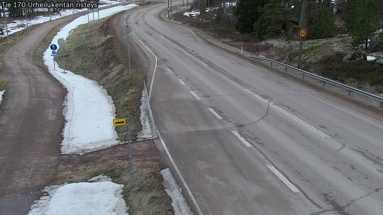 Kelikamerat Kuva Tie 170 Virolahti Urheilukentän risteys, Virolahti, Kymenlaakso