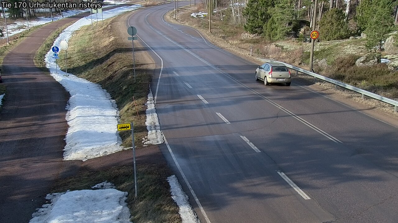 Weather Camera Image Road 170 Virolahti Sports field crossing, Virolahti, Kymenlaakso