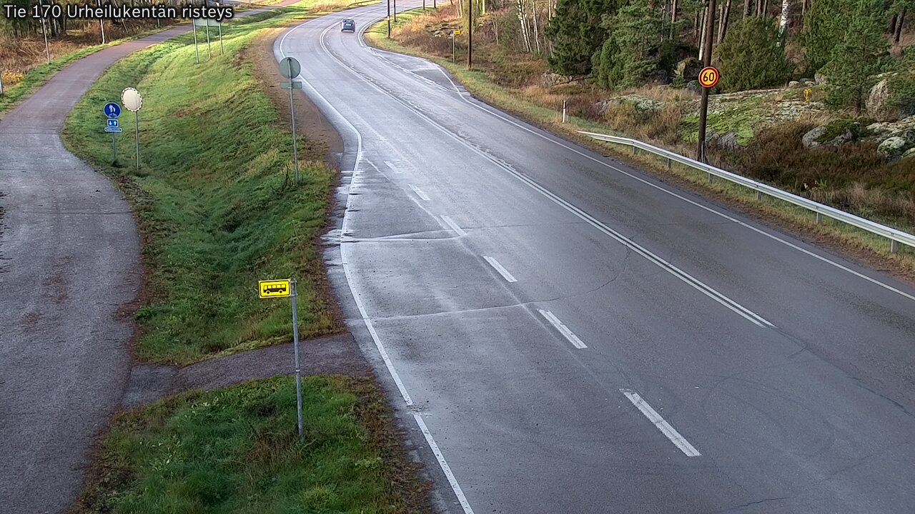 Kelikamerat Kuva Tie 170 Virolahti Urheilukentän risteys, Virolahti, Kymenlaakso