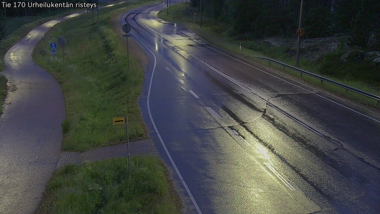 Kelikamerat Kuva Tie 170 Virolahti Urheilukentän risteys, Virolahti, Kymenlaakso