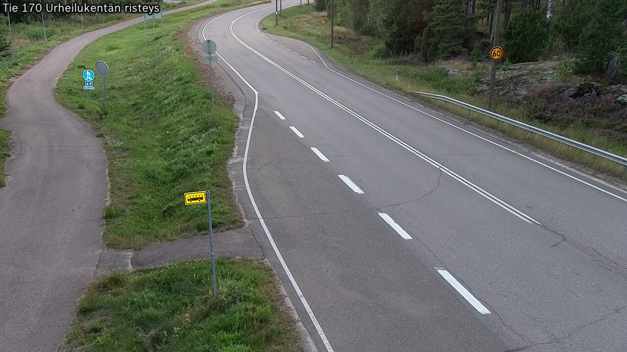 Kelikamerat Kuva Tie 170 Virolahti Urheilukentän risteys, Virolahti, Kymenlaakso