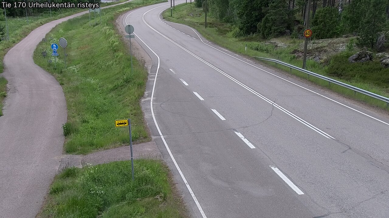 Kelikamerat Kuva Tie 170 Virolahti Urheilukentän risteys, Virolahti, Kymenlaakso