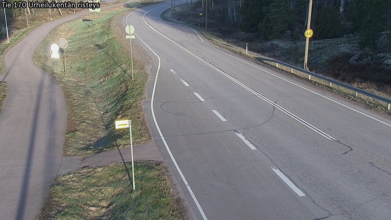 Weather Camera Image Road 170 Virolahti Sports field crossing, Virolahti, Kymenlaakso