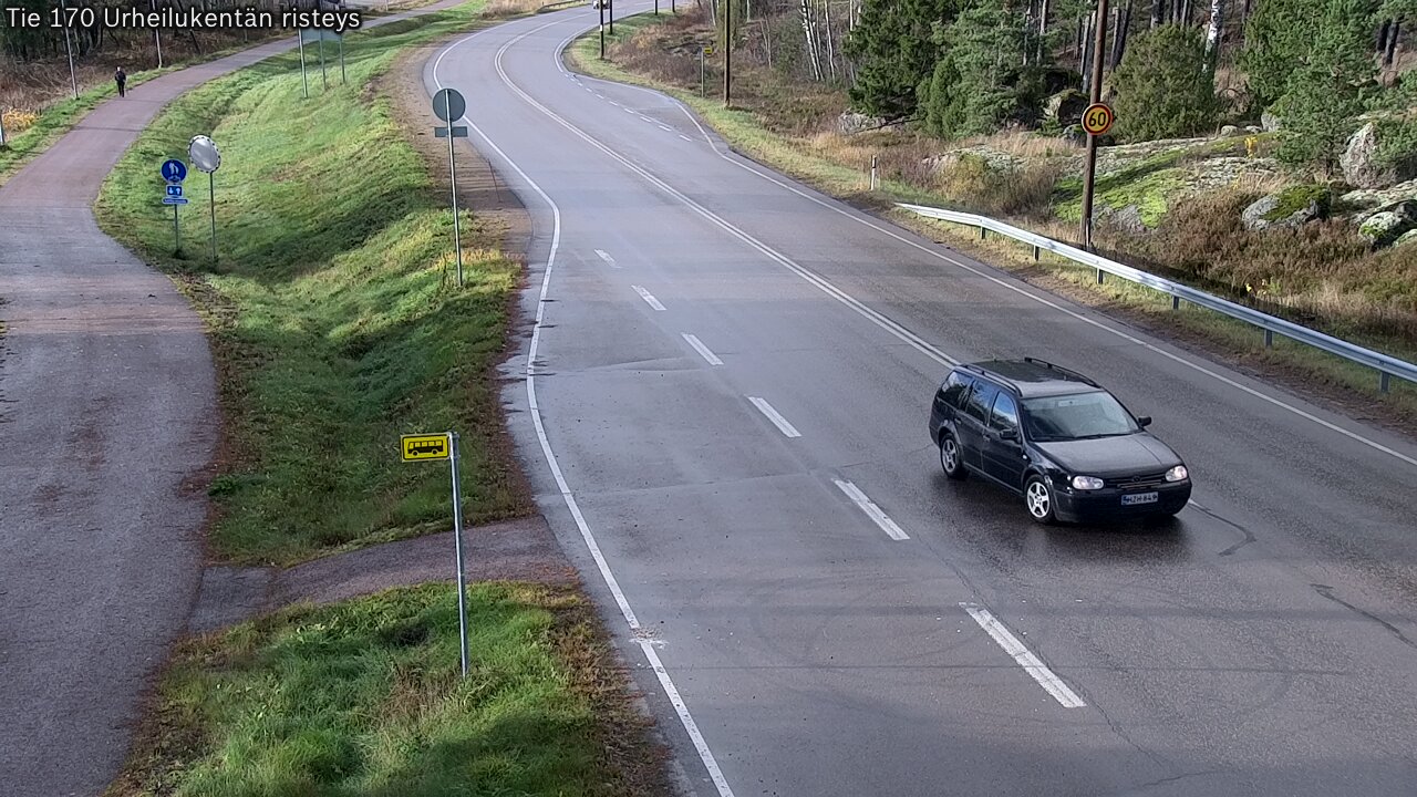 Kelikamerat Kuva Tie 170 Virolahti Urheilukentän risteys, Virolahti, Kymenlaakso