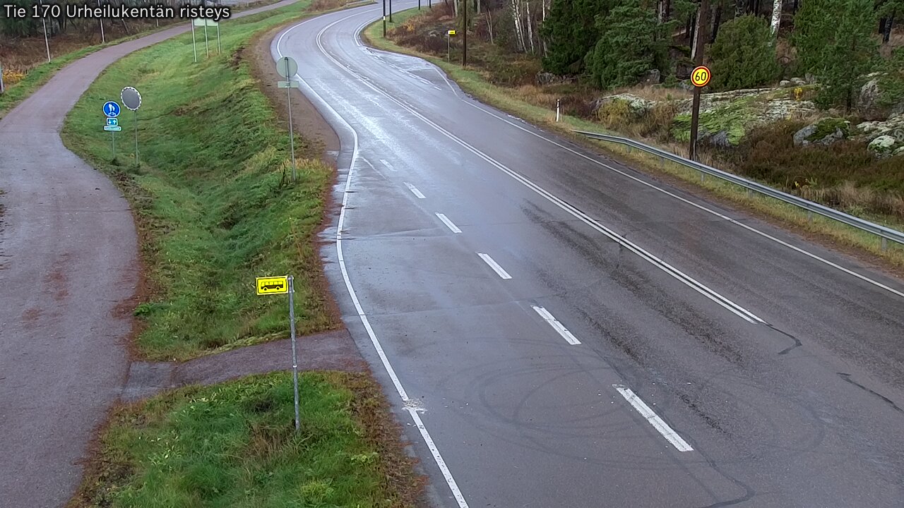 Kelikamerat Kuva Tie 170 Virolahti Urheilukentän risteys, Virolahti, Kymenlaakso
