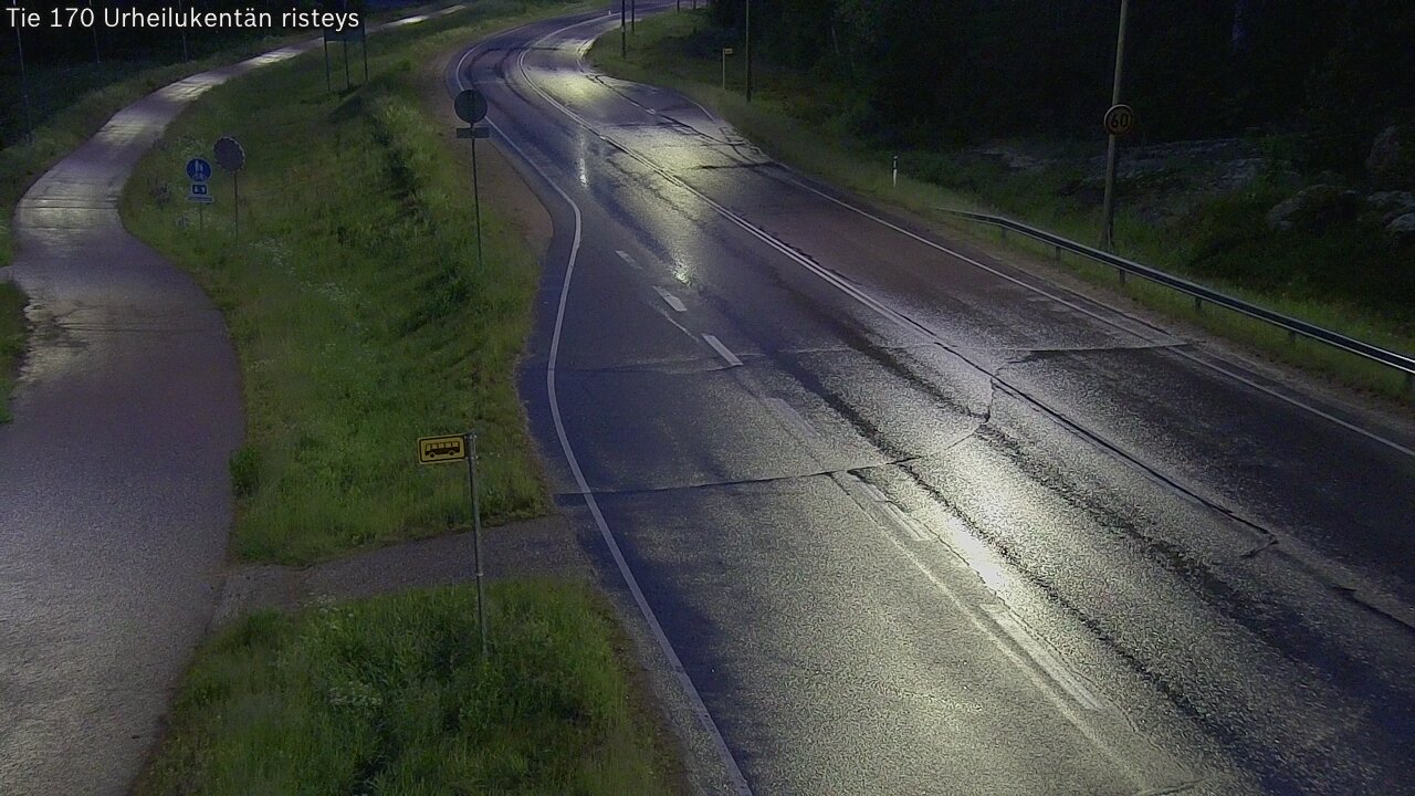 Kelikamerat Kuva Tie 170 Virolahti Urheilukentän risteys, Virolahti, Kymenlaakso