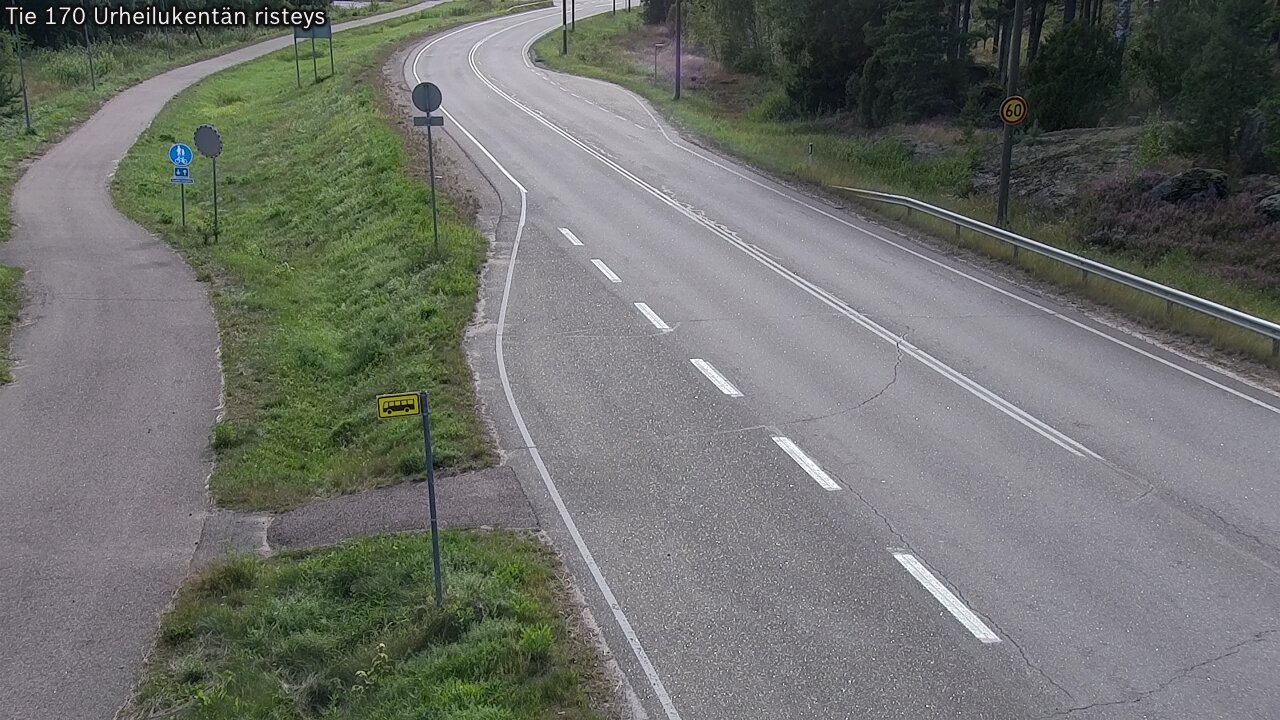 Kelikamerat Kuva Tie 170 Virolahti Urheilukentän risteys, Virolahti, Kymenlaakso