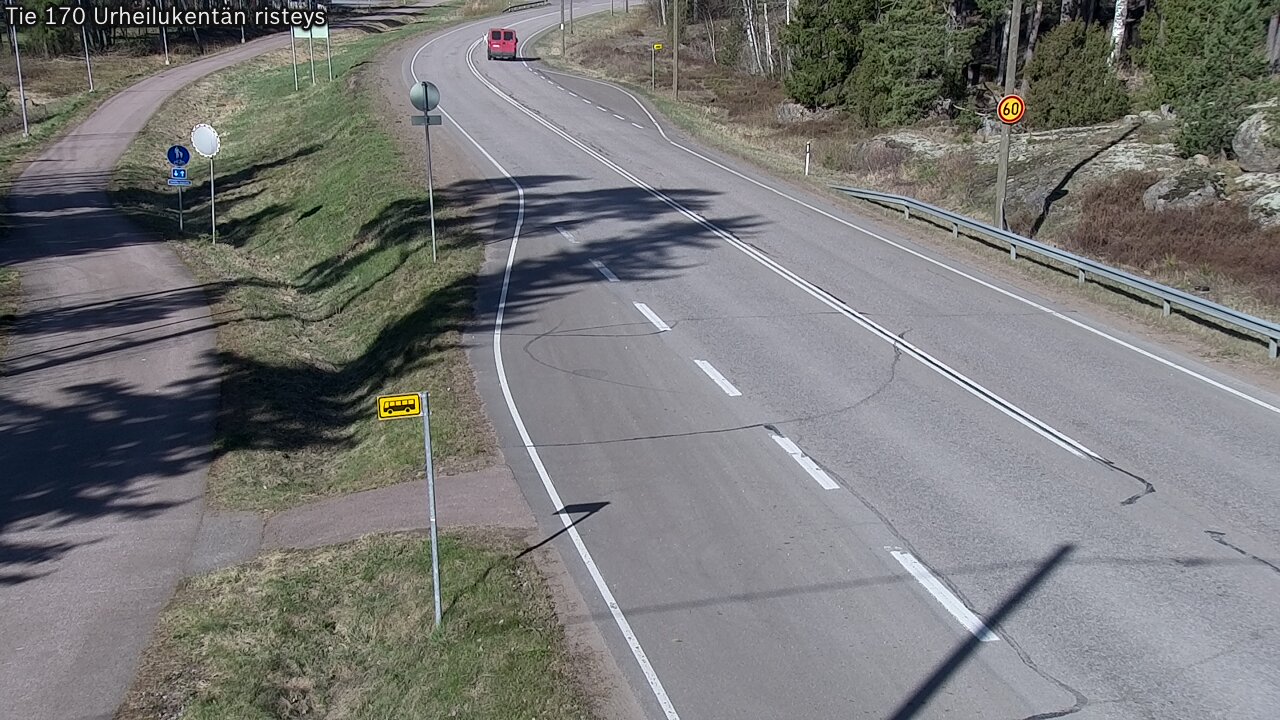 Weather Camera Image Road 170 Virolahti Sports field crossing, Virolahti, Kymenlaakso